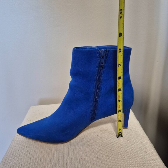 Blue (faux) Suede Booties! - Picture 10 of 12